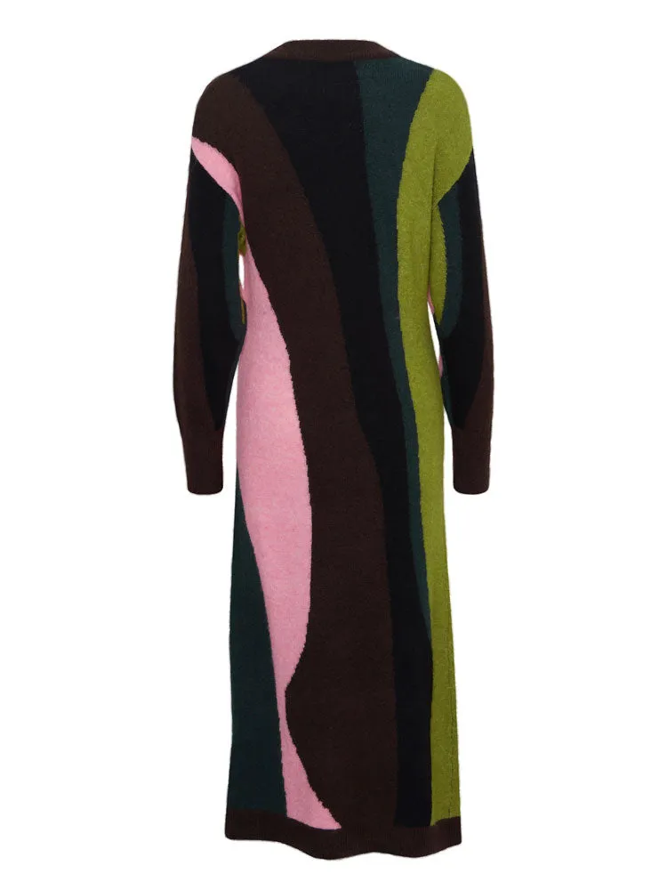 B Young ByMartine Jacquard Dress Java Mix