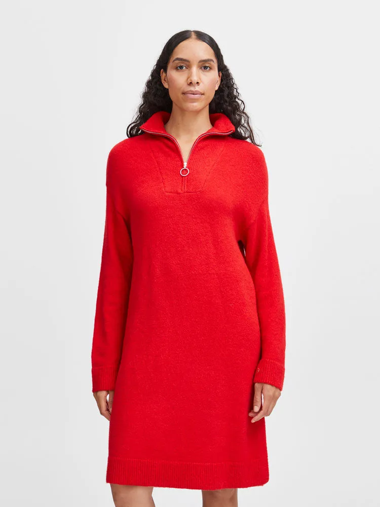 B Young ByOmartha Short Jumper Dress Goji Berry