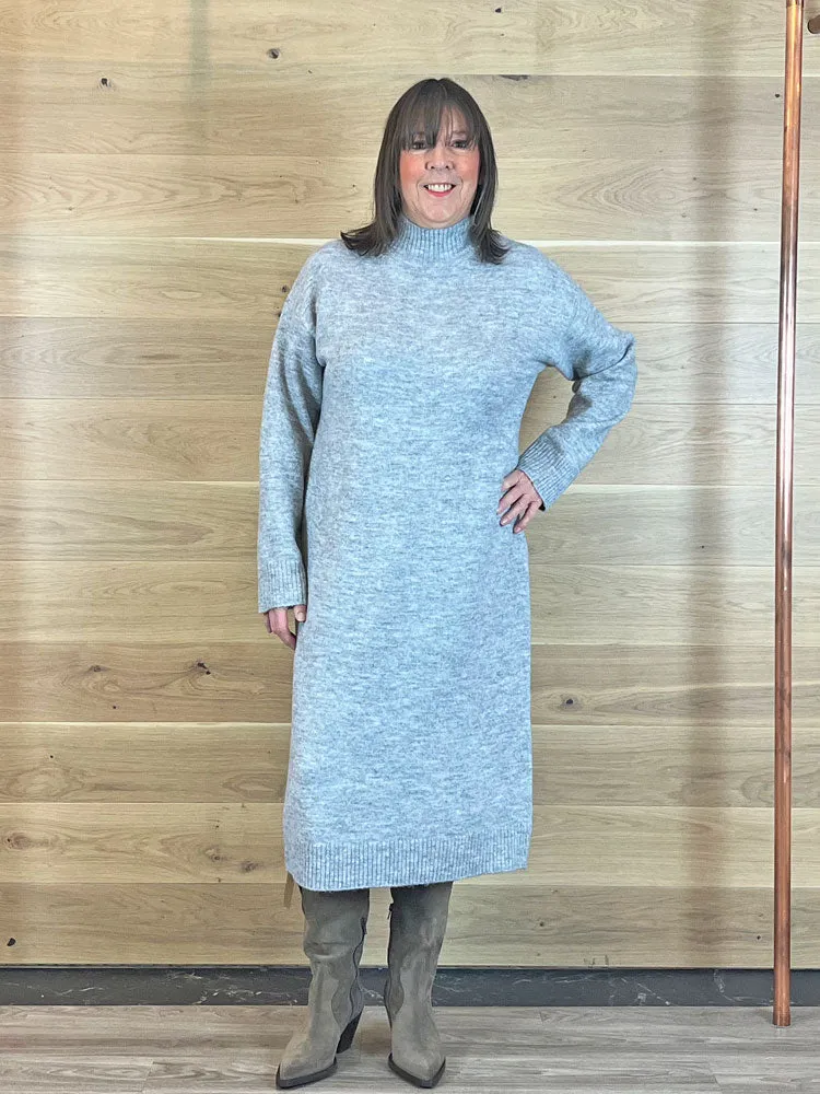 B Young ByOmuna Dress Mid Grey Melange