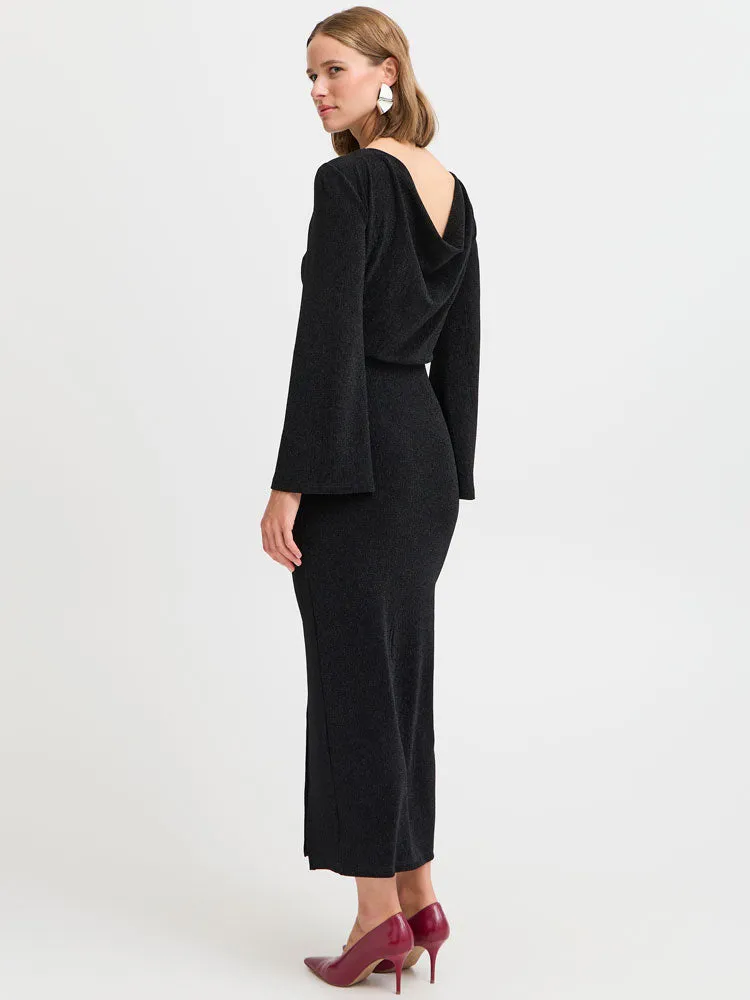 B Young ByShiloh Back Dress Black Mix