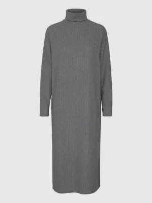 B Young ByUnni Dress Dark Grey Melange