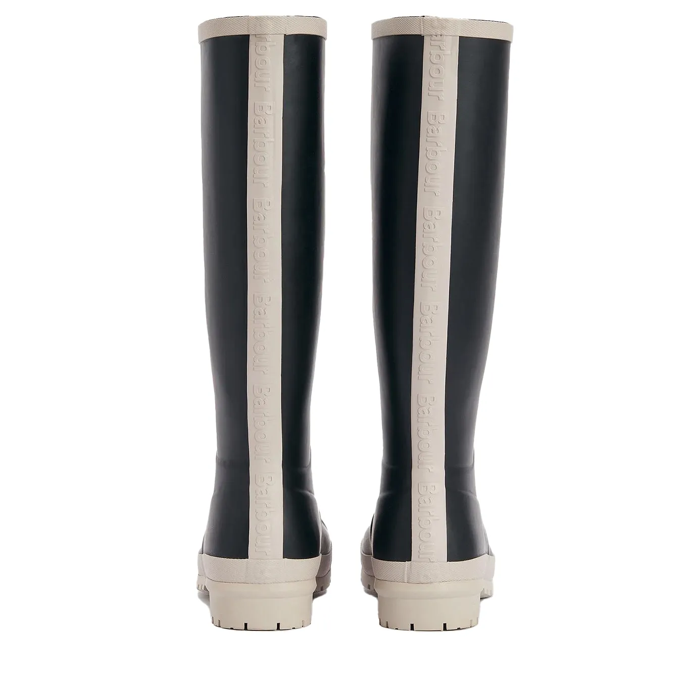 Barbour Womens Abbey Tall Welly Black/White Pepper