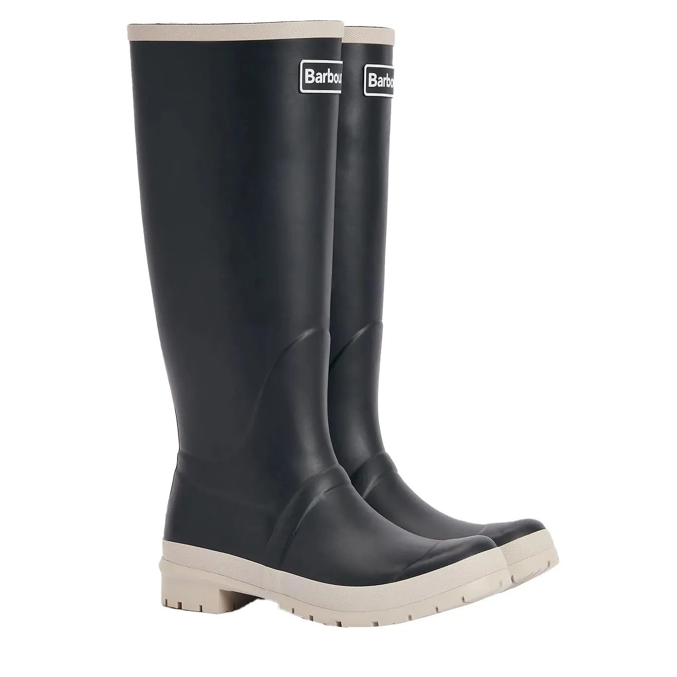 Barbour Womens Abbey Tall Welly Black/White Pepper