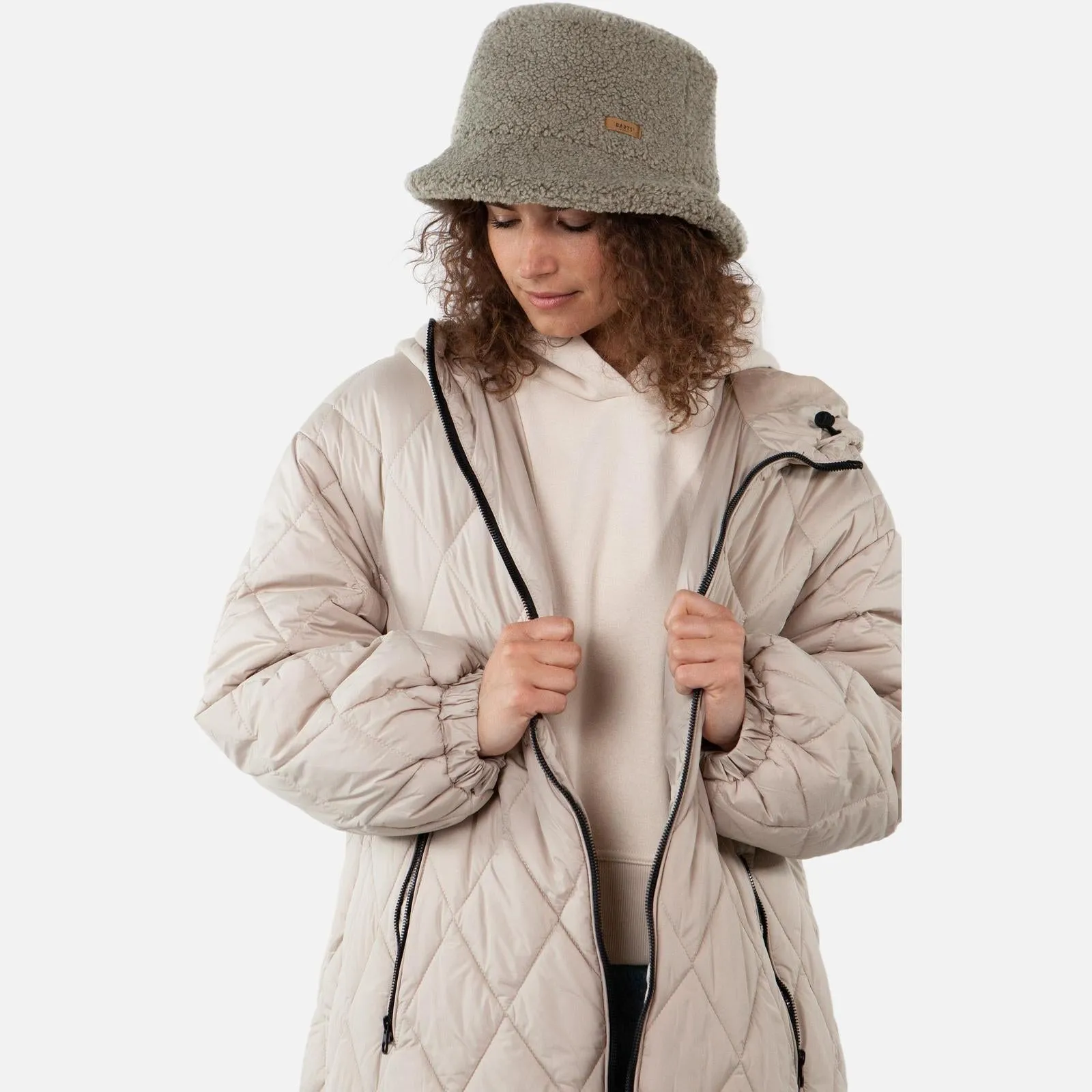 Barts Womens Teddybuck Borg Fleece Fluffy Bucket Hat