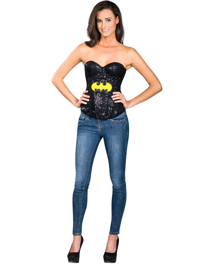 Batgirl Sequin Womens Corset
