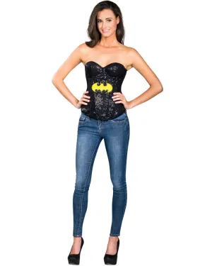 Batgirl Sequin Womens Corset