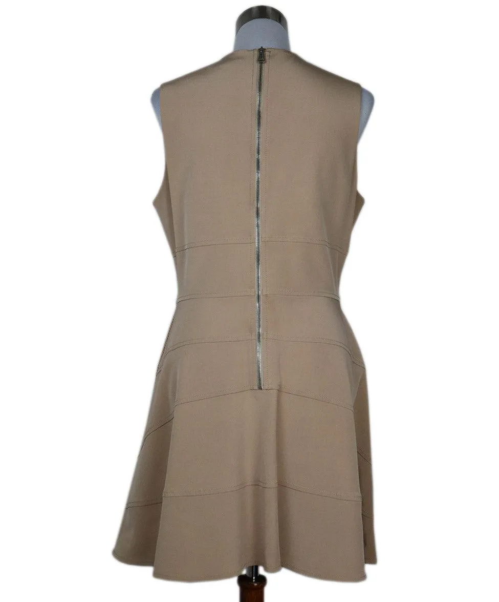 Belstaff Tan Mesh Sleeveless Dress sz 10