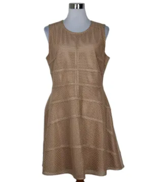 Belstaff Tan Mesh Sleeveless Dress sz 10