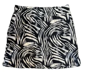 Bermuda Sands Black Zebra Print Golf SKort Size S MSP$85