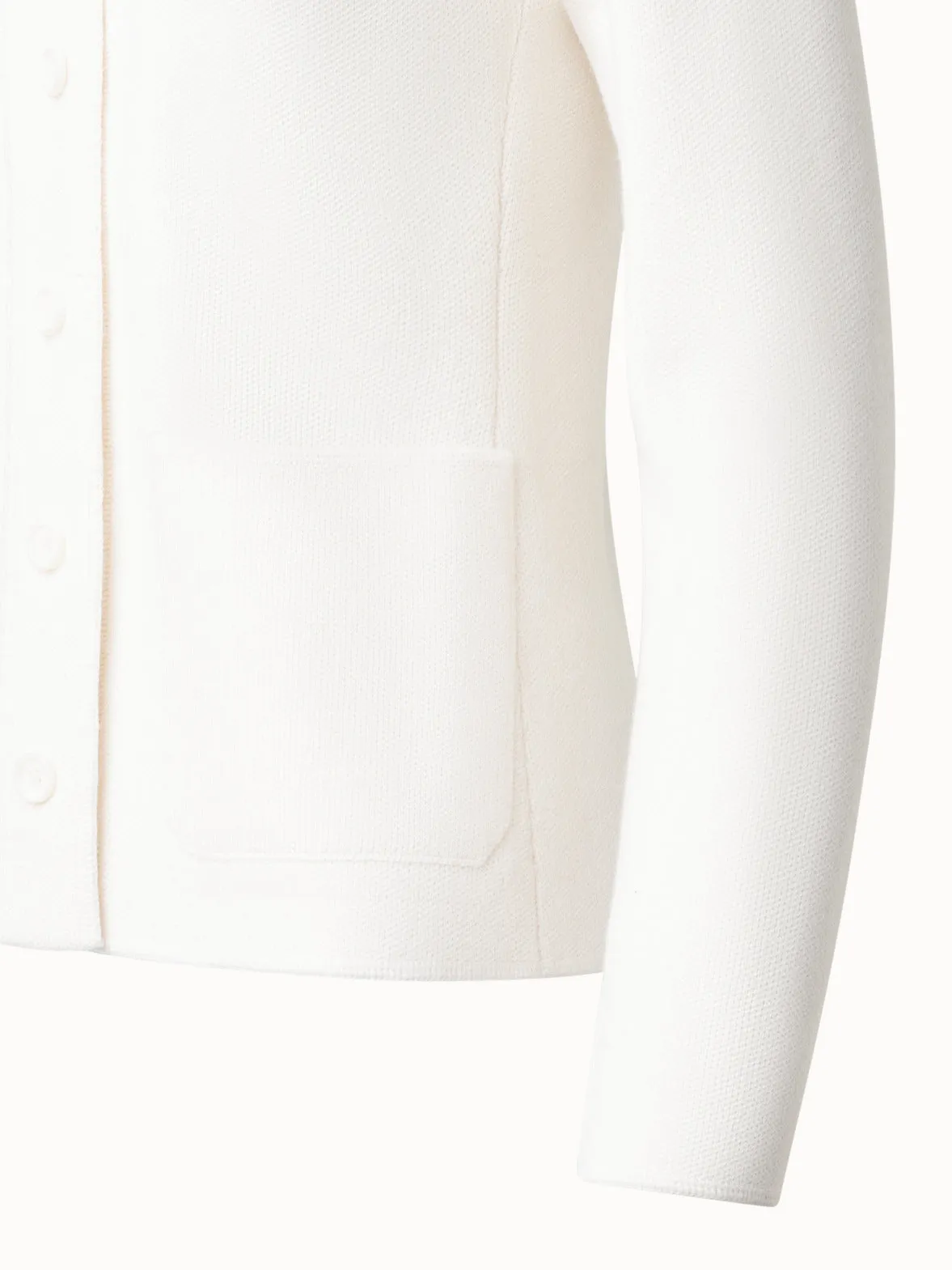 Blazer Style Cashmere Knit Cardigan Akris