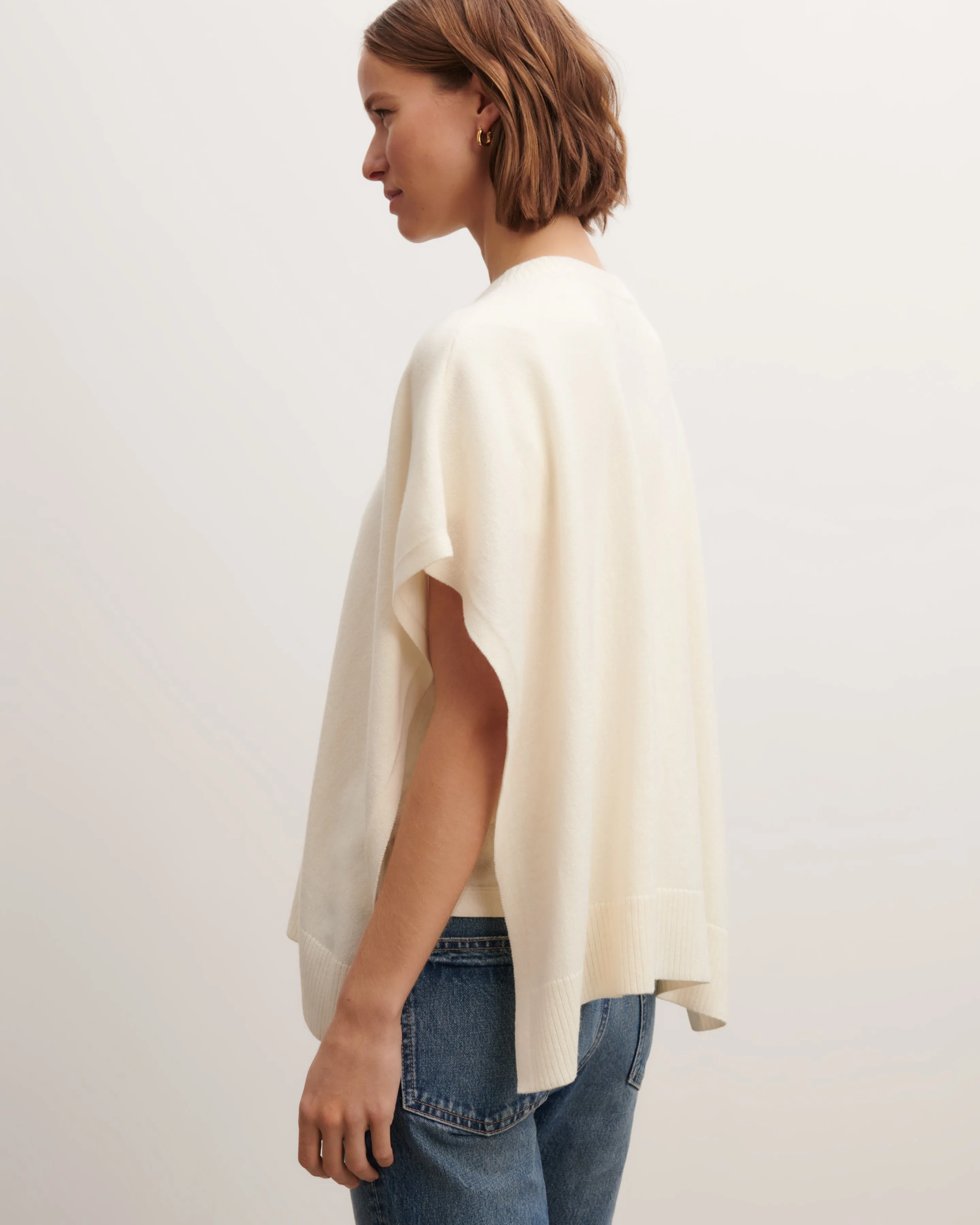 Boat neck poncho Eric Bompard