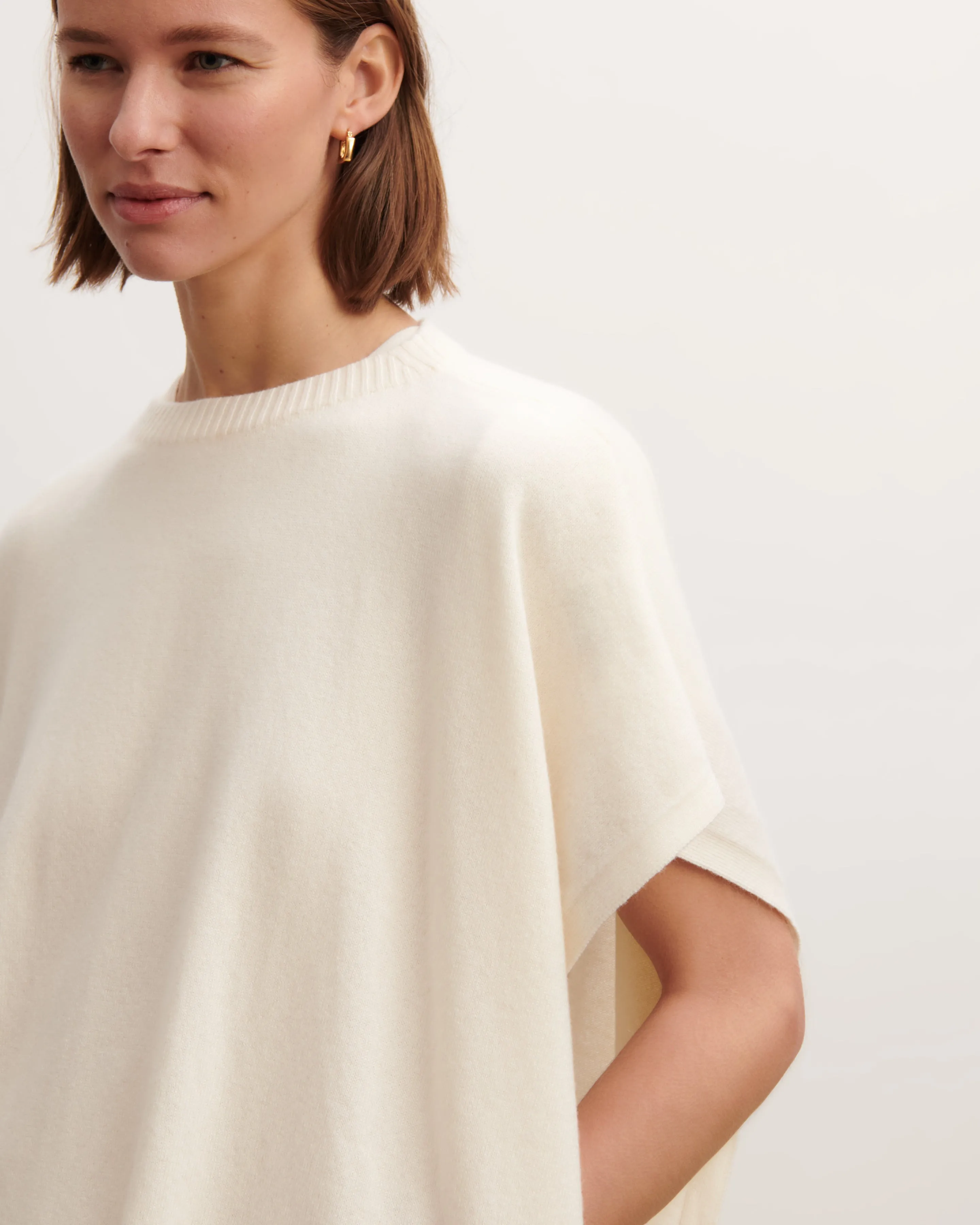 Boat neck poncho Eric Bompard