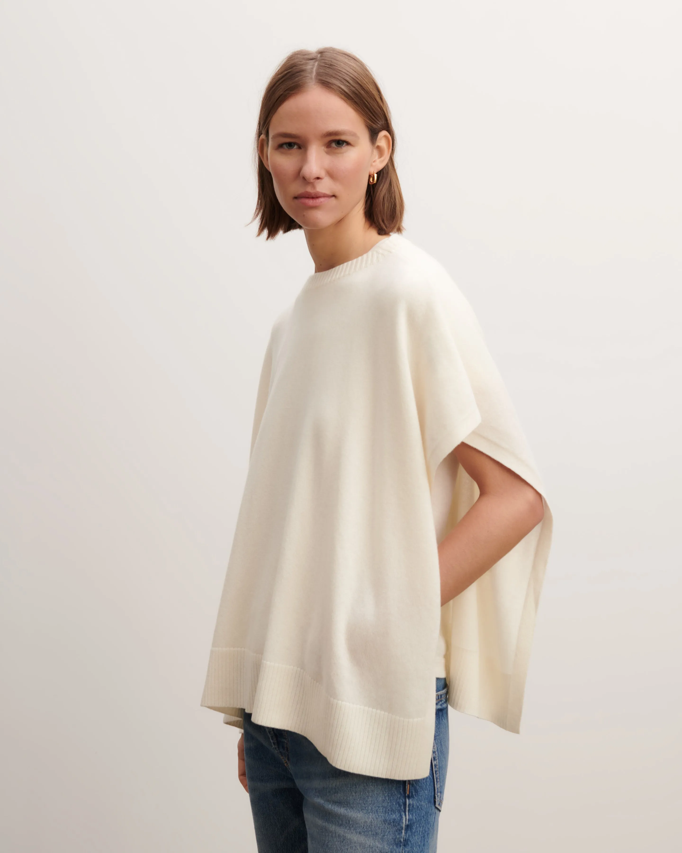 Boat neck poncho Eric Bompard