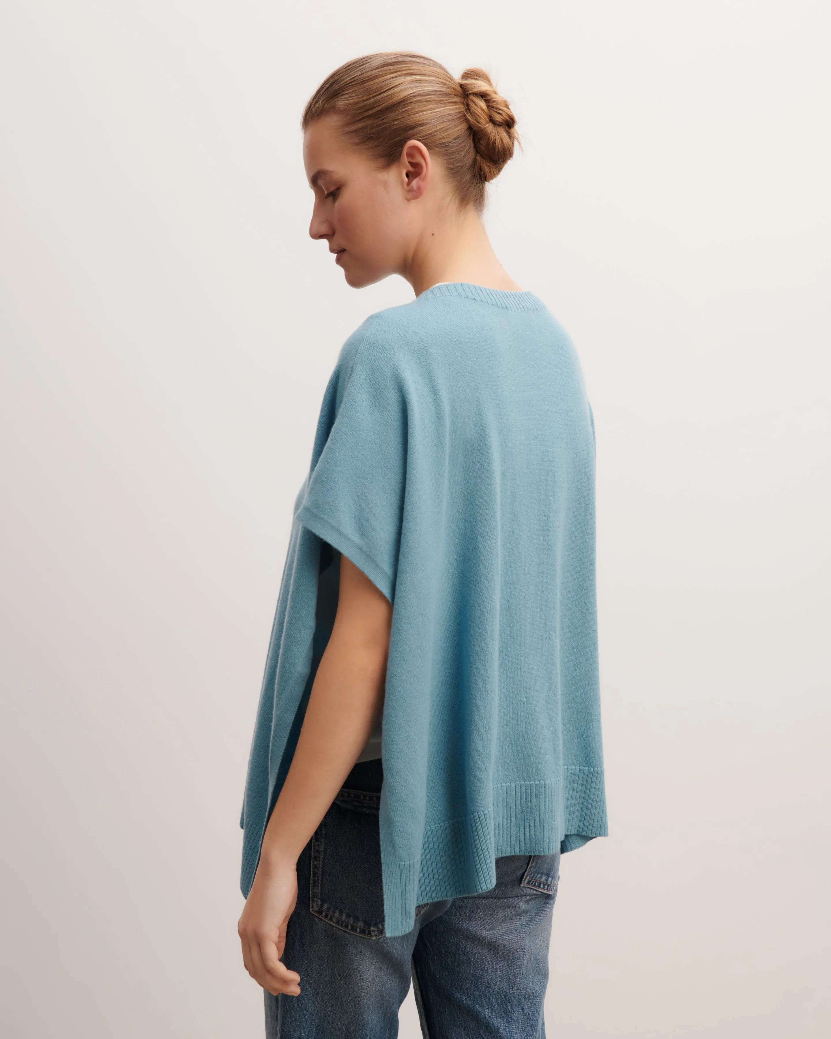 Boat neck poncho Eric Bompard