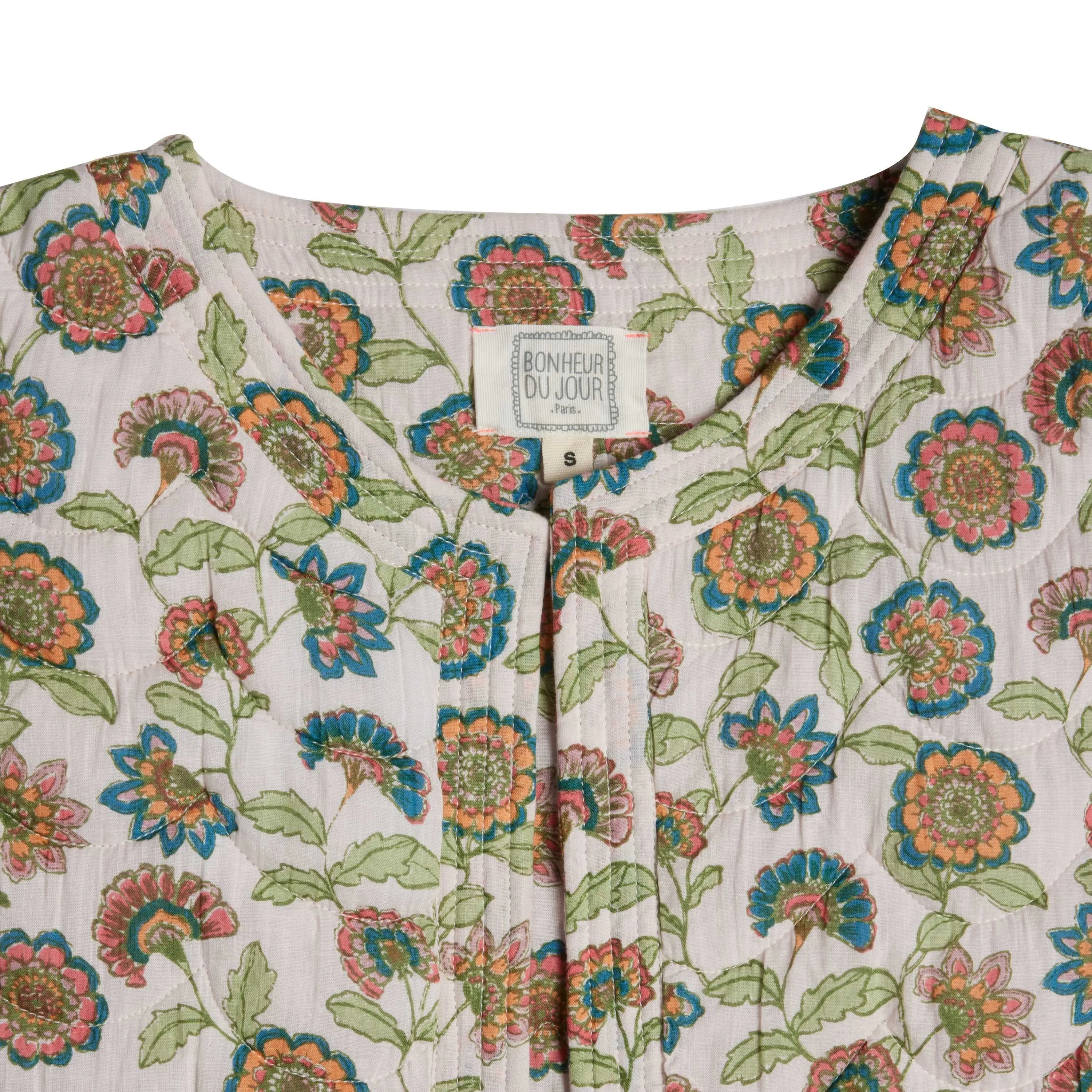 Bonheur du Jour Paris Cherry Girl  Woman Blouse - Rosee/Bleu