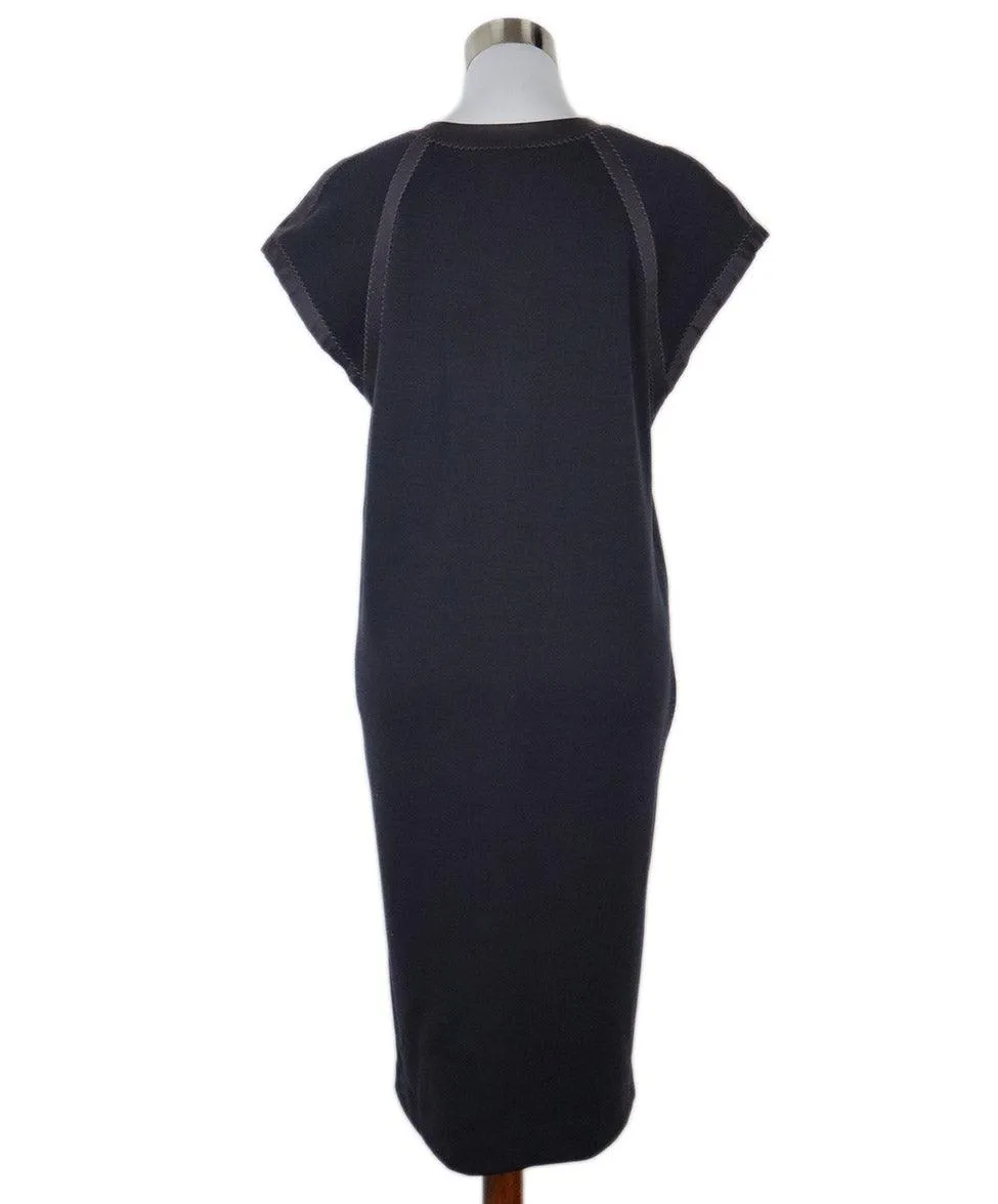Bottega Veneta Plum Purple Lace Up Dress sz 8