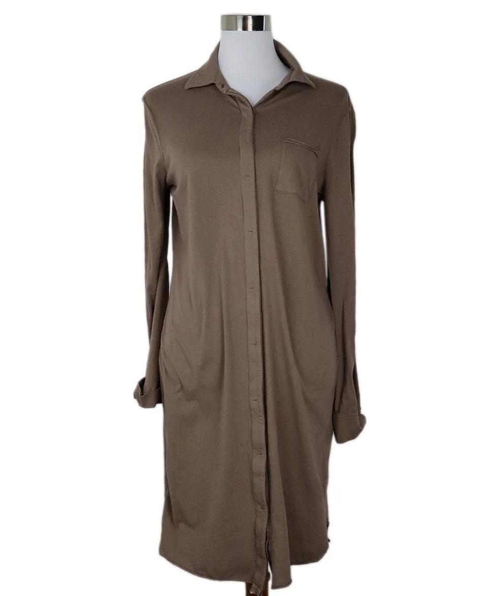 Brochu Walker Brown Cotton Dress sz 4