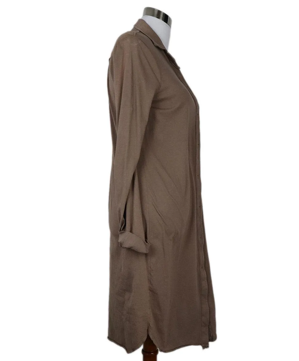 Brochu Walker Brown Cotton Dress sz 4