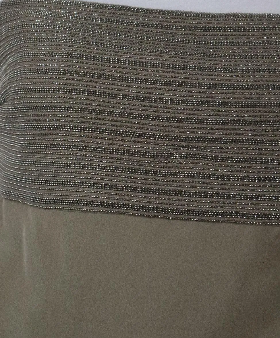 Brunello Cucinelli Strapless Beaded Dress sz 4