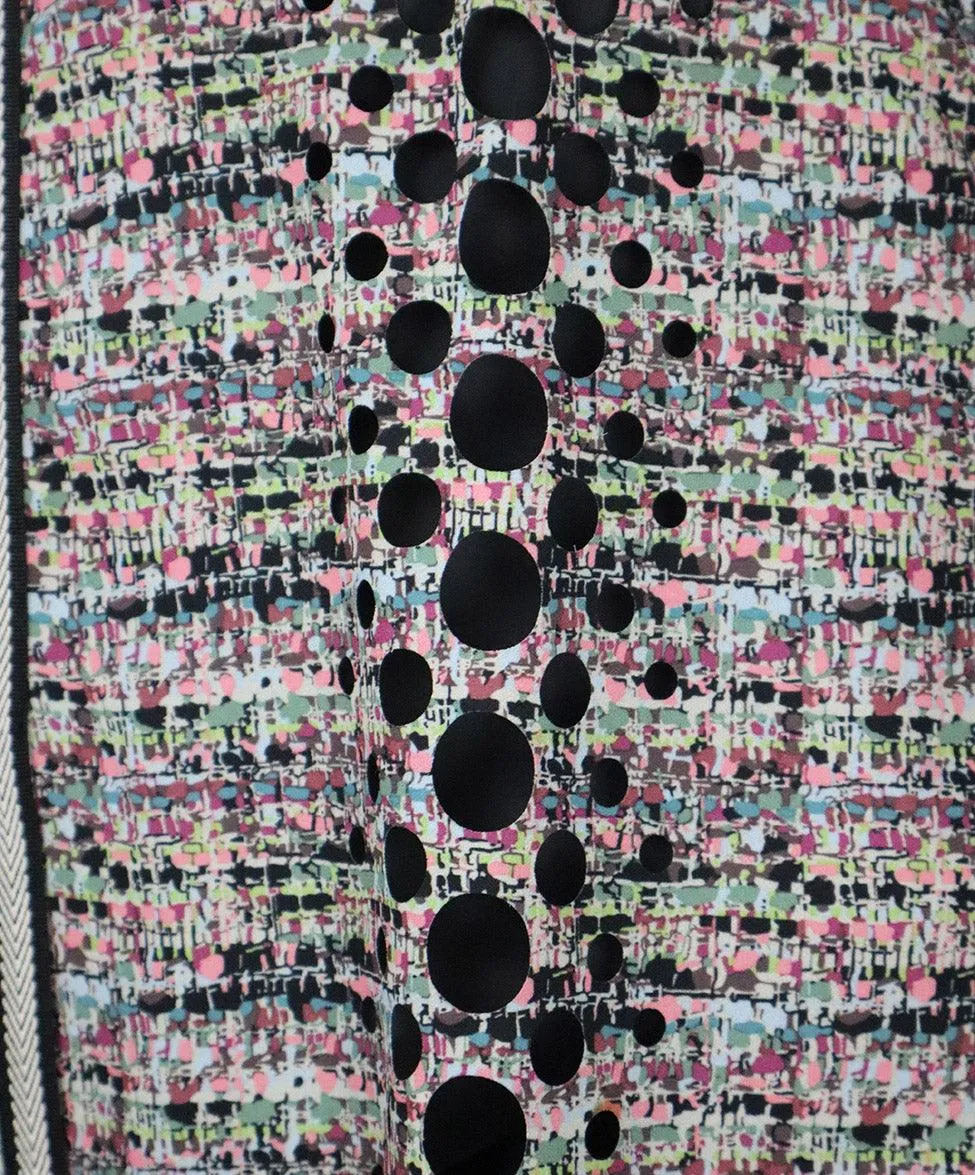 Byron Lars Black & Multicolor Lace Dress sz 8