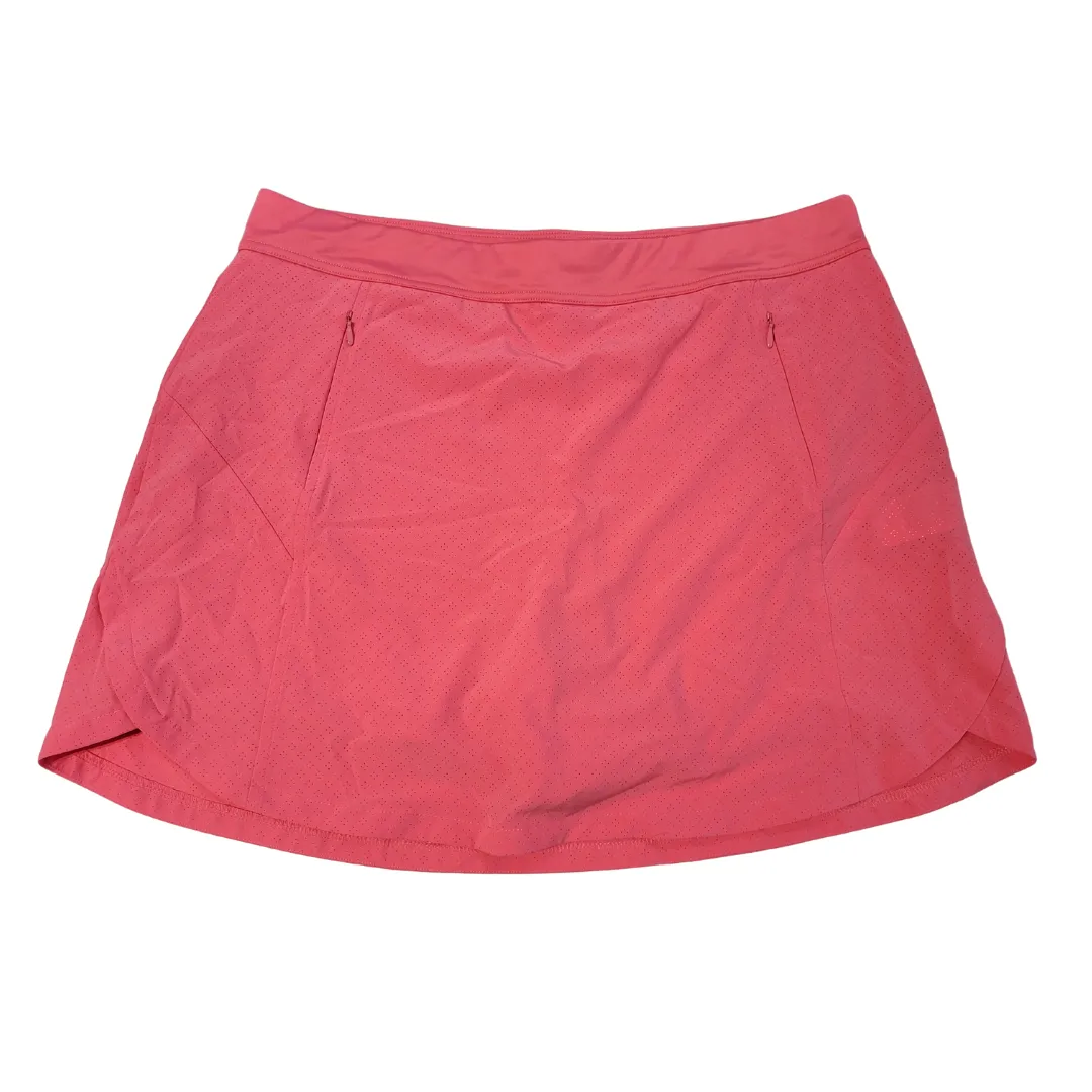 Callaway Opti-Dri Solid Perforated Coral Pull-On Golf Skort Size XL MSP$78