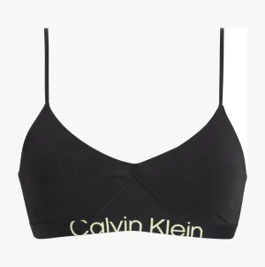 Calvin Klein UNLINED BRALETTE Womens Black Sunny Lime