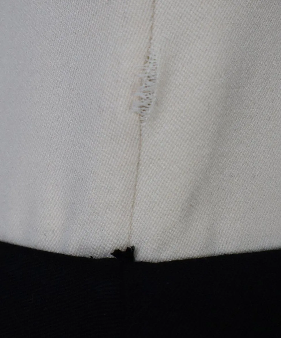 Carolina Herrera Black & Cream Wool Dress sz 4