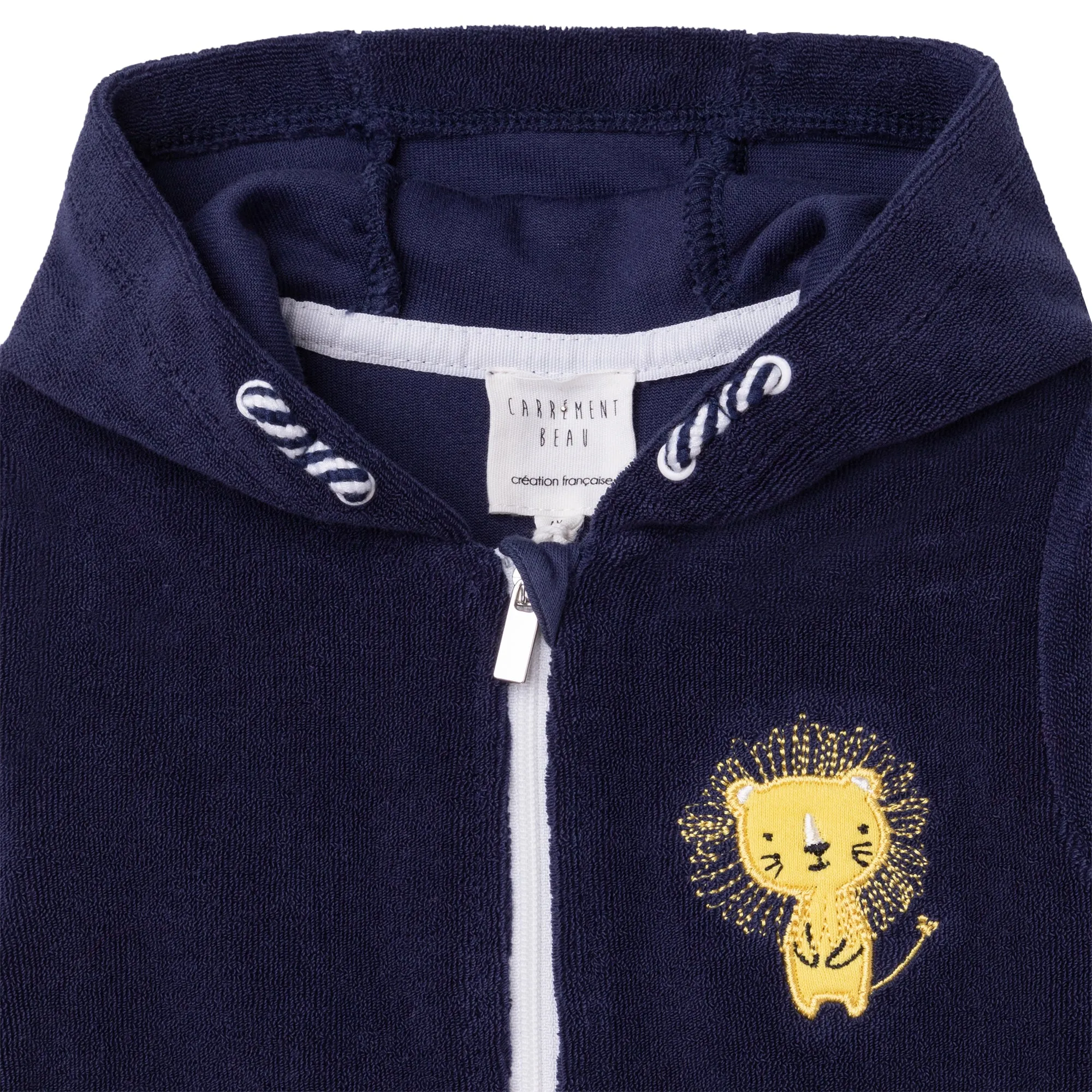 Carrément Beau Hooded Cardigan Spring 1 Infant Navy
