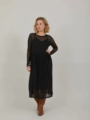 CC Heart Eve Mesh Dress Black