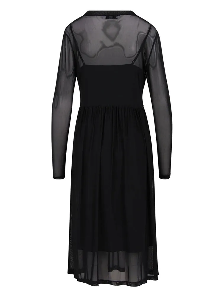 CC Heart Eve Mesh Dress Black