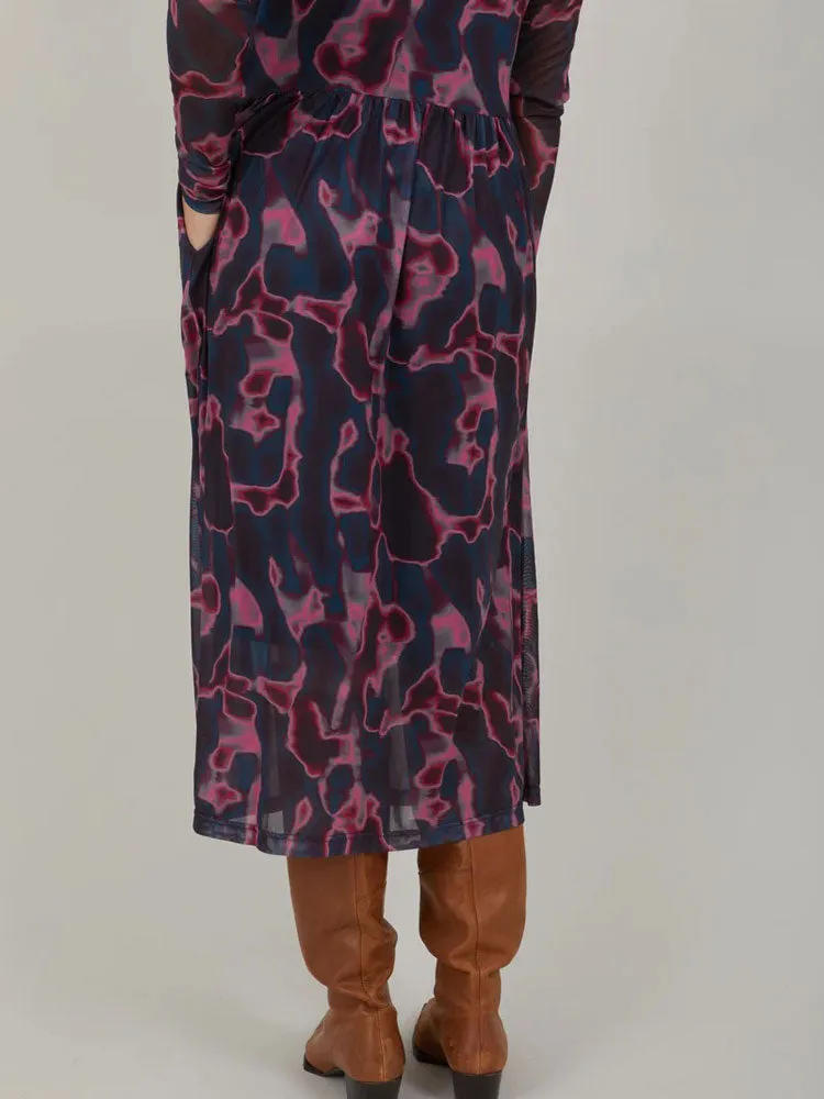 CC Heart Eve Mesh Dress Pink Wave