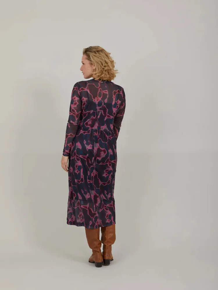 CC Heart Eve Mesh Dress Pink Wave