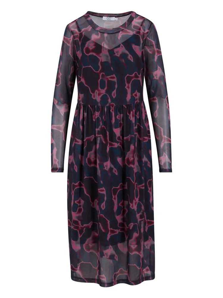 CC Heart Eve Mesh Dress Pink Wave