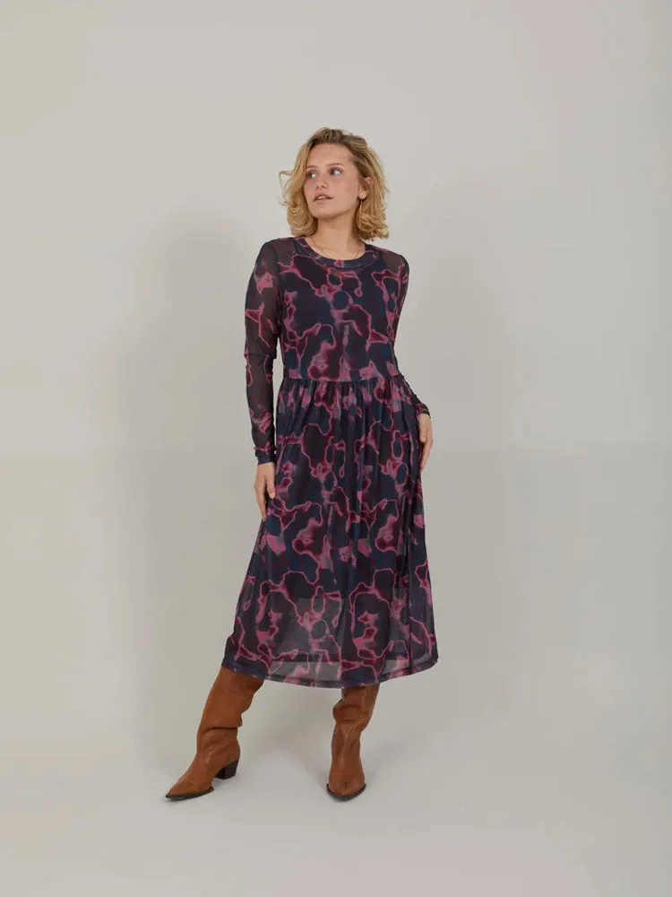 CC Heart Eve Mesh Dress Pink Wave