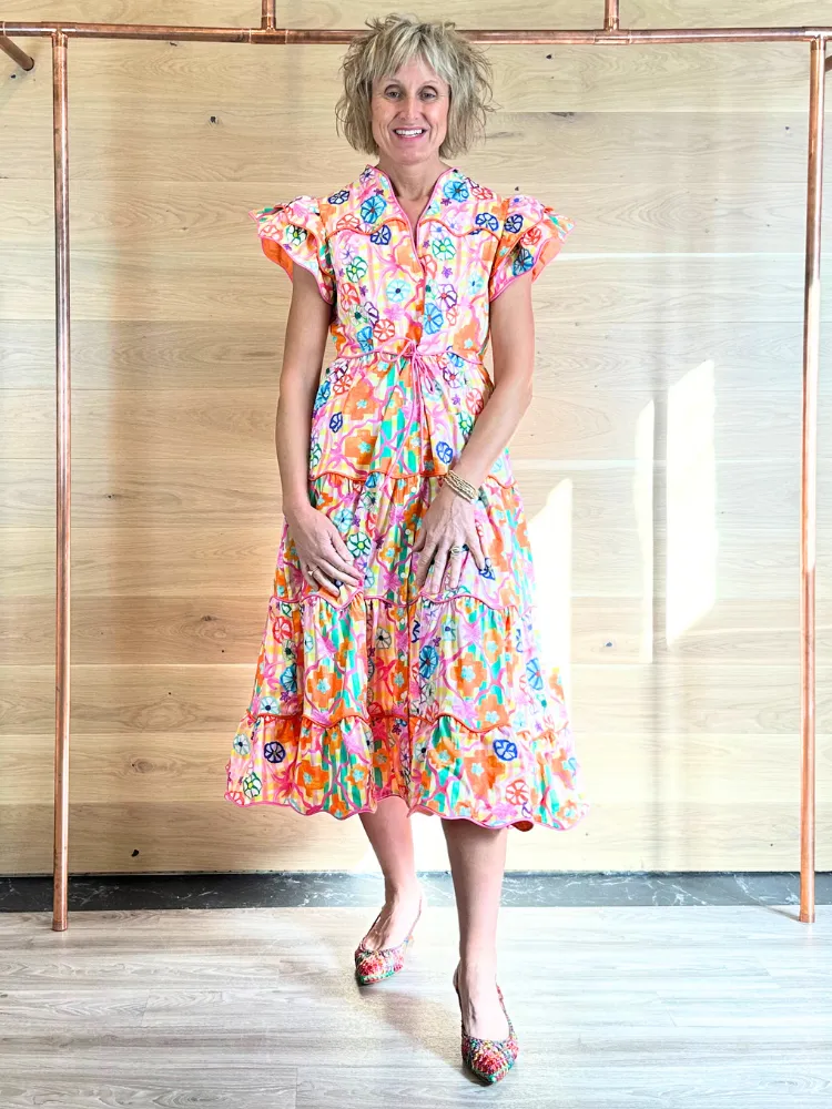 Celia B Baba Dress Voyager Print