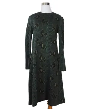 Chloe Green Snake Skin Print Dress sz 8