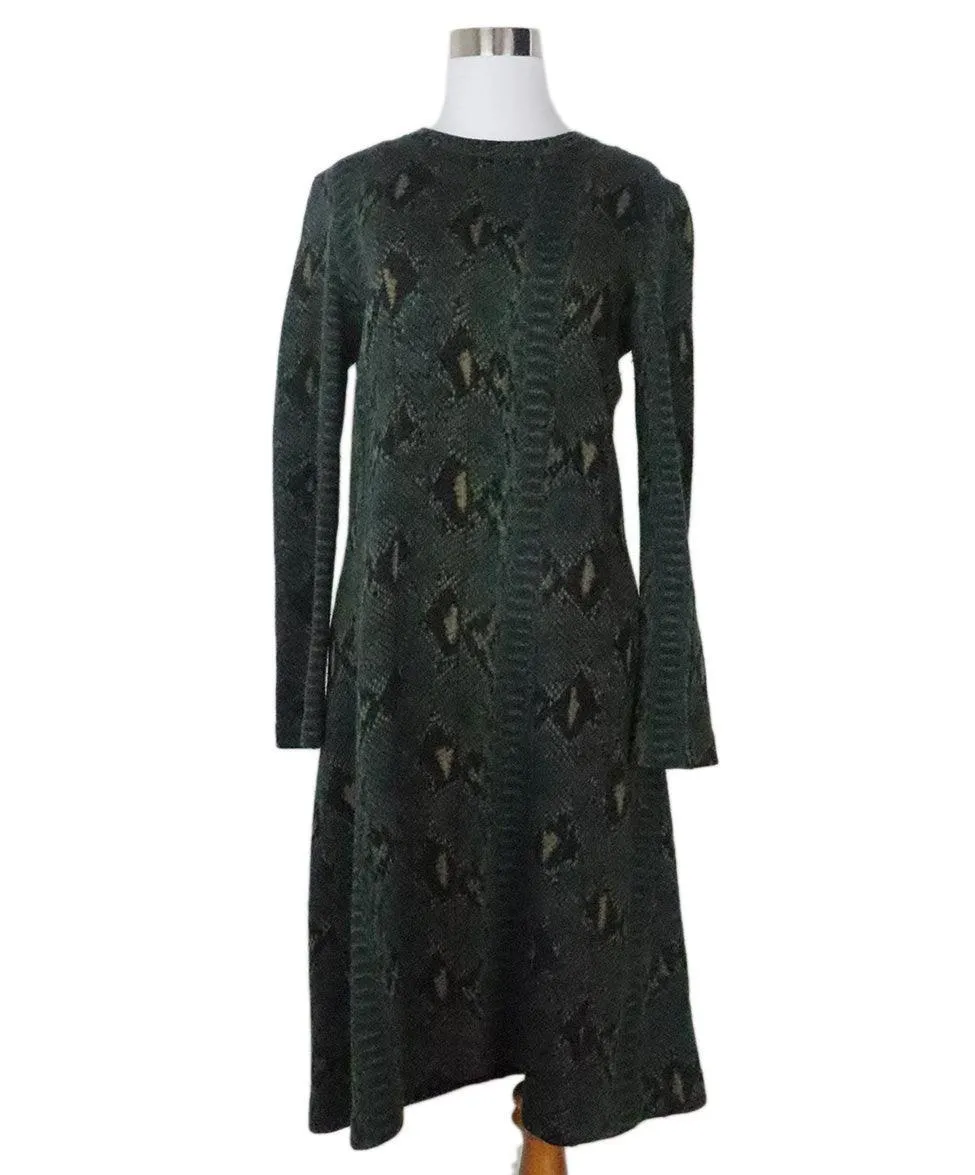 Chloe Green Snake Skin Print Dress sz 8