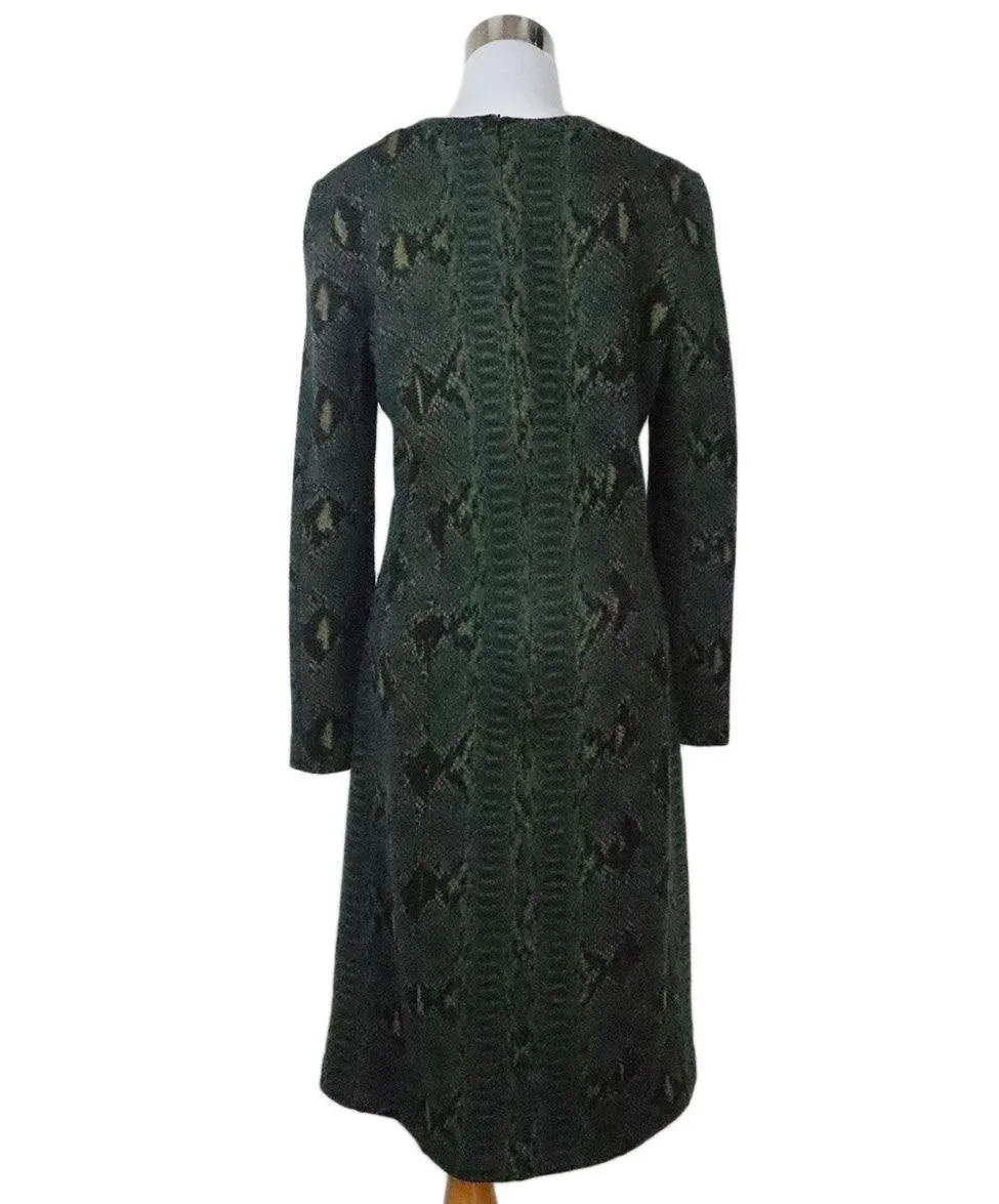 Chloe Green Snake Skin Print Dress sz 8