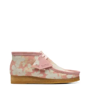 Clarks Originals Womens Wallabee Boot Pink Floral