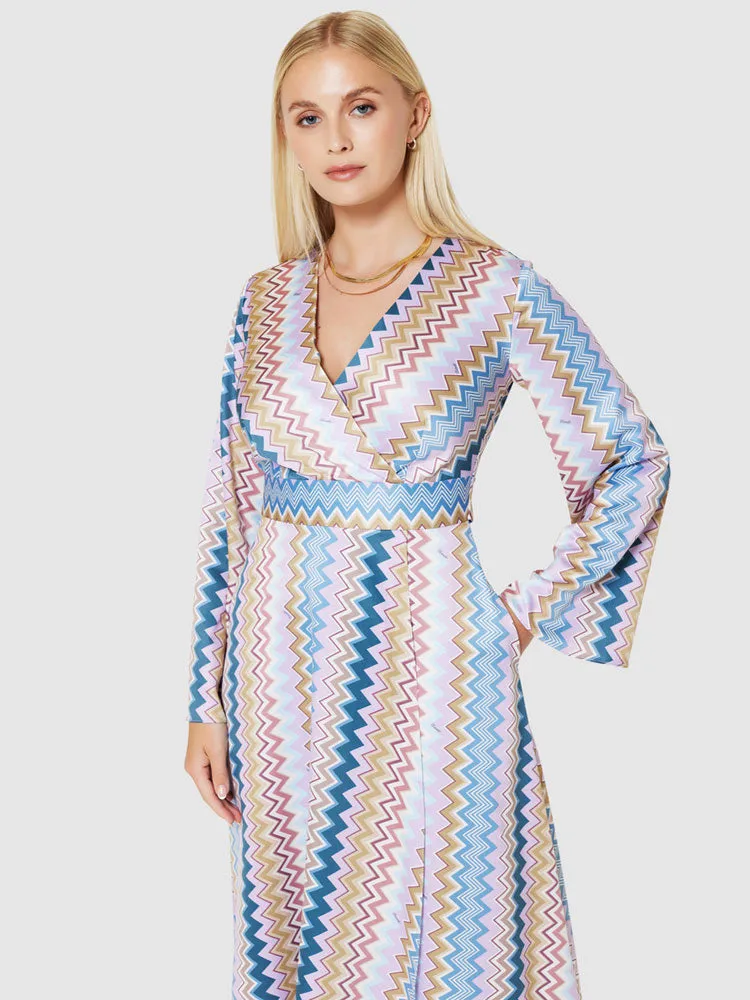 Closet London A-Line Wrap Dress Purple Lilac