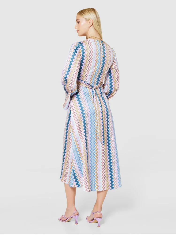 Closet London A-Line Wrap Dress Purple Lilac