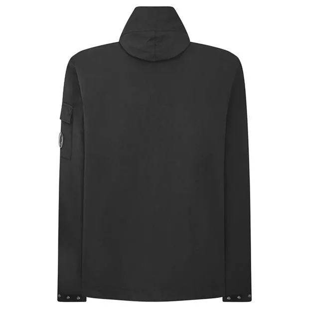 CP Company Black Button Popover Jacket