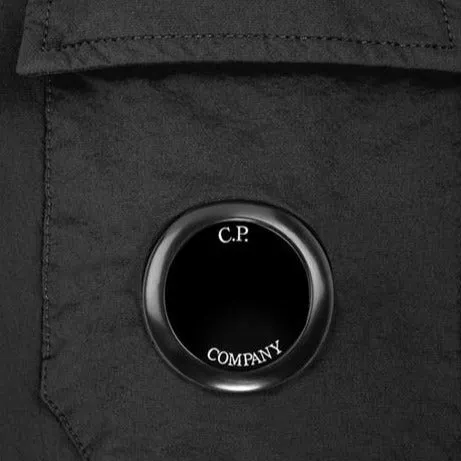 CP Company Black Button Popover Jacket