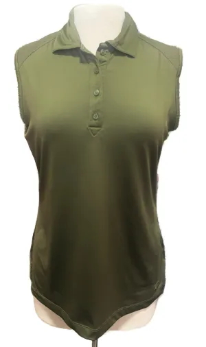 Cutter & Buck DryTec Army Green Sleeveless Women's Golf Top Size M