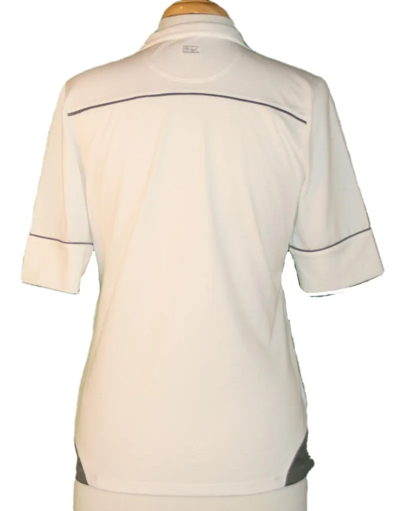 Cutter & Buck V- Neck Polo with Mock Collar & Logo Size M