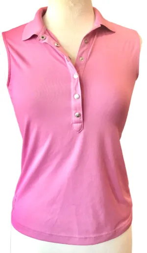 Daily Sports Rose Pink Sleeveless Polo size S  MSP$95