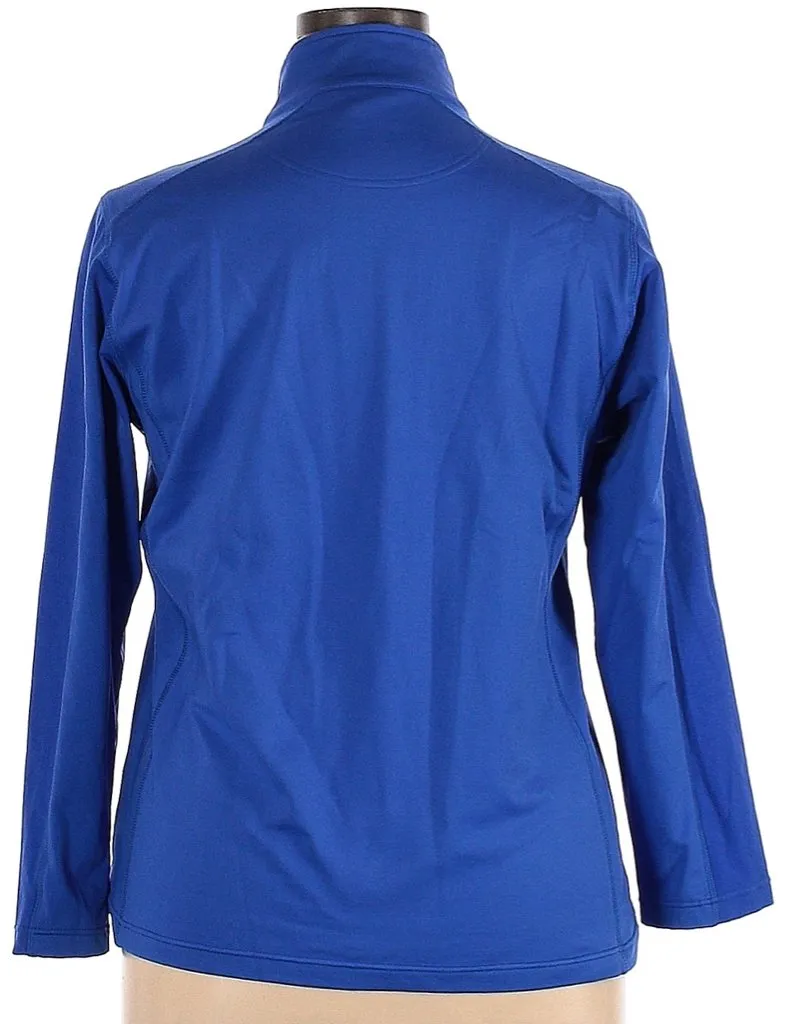 Daily Sports Royal Zip Pullover with Logo Size XXL MSP$120