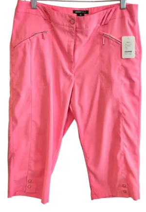 DKNY Bright Pink Capri Pants Size 12