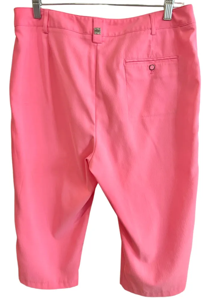 DKNY Bright Pink Capri Pants Size 12