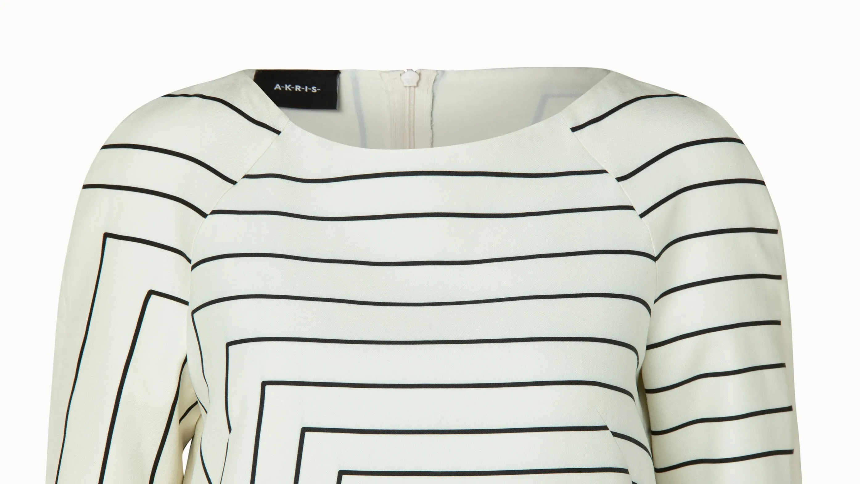 Double-Face Dress with Trapezoid Sqaure Print 